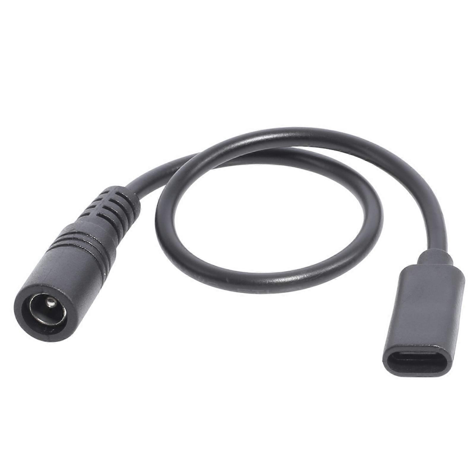 Typ-C-Buchse auf 5,5x2,1-Buchse 5521-zu-Typ-C-Stecker-Netzteilkabel 5,5x2,1-mm-Adapter-USB-Typ-C-Konverter