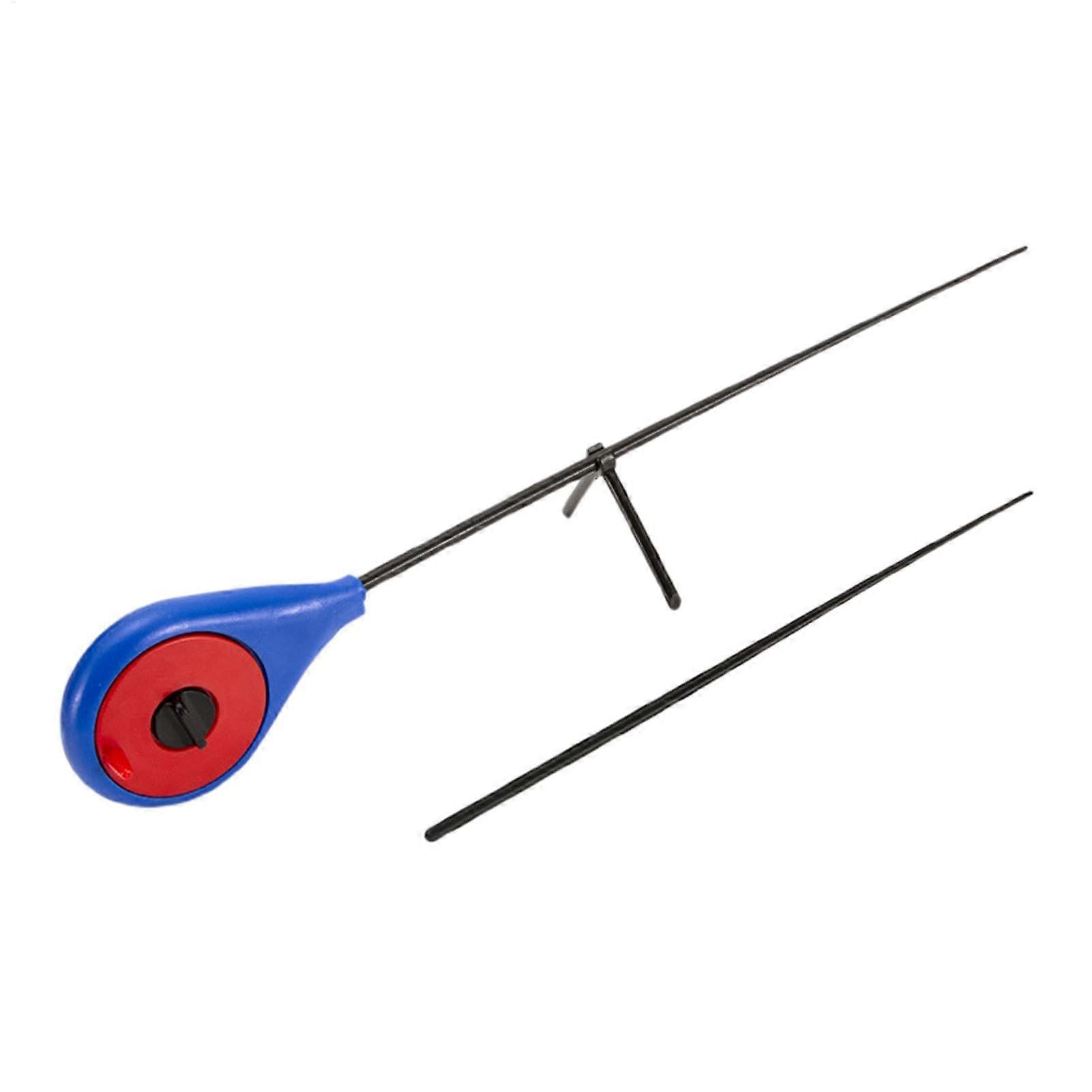 Ice Fishing Rod Short Ultralight Ice Rod 11.81-Inch Gear Portable Rod With Tip For Freshwater And Saltwater Blue