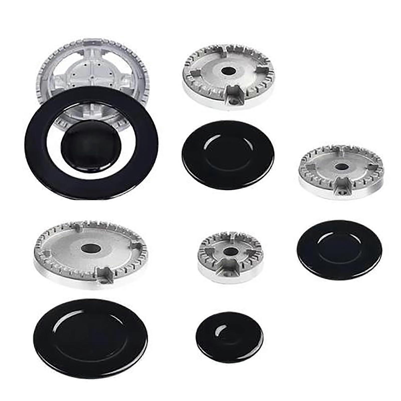Metallofenbrenner Set mit Kochfeldbrenner Köpfen, Kontrollknöpfen und Metalltextur für Concave Modell 12334 Handelsübliche Verwendung