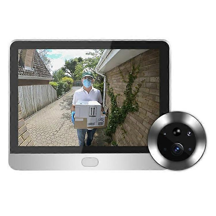 SY-36 4.3-inch Mini WiFi PIR Motion Detection Peephole Video Doorbell (Built-In Battery)