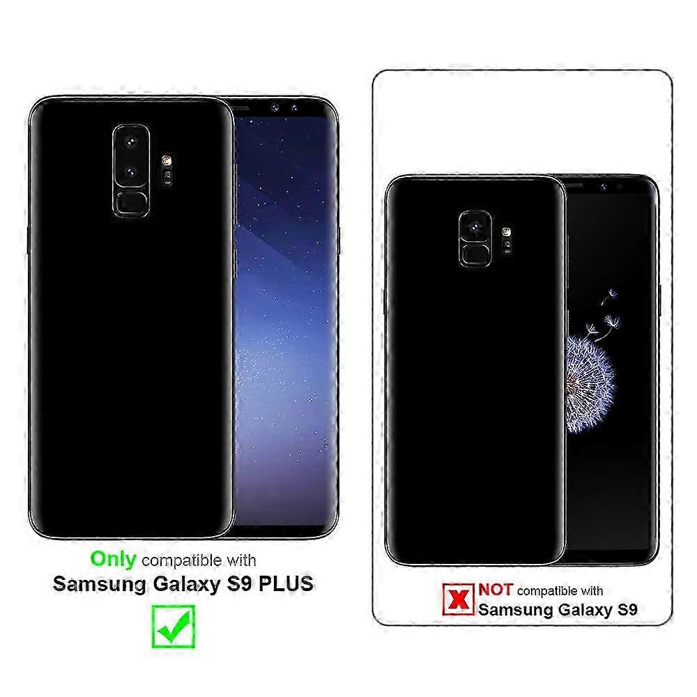Protective case compatible with a certain brand Galaxy S9 PLUS - features a glossy surface and stand function