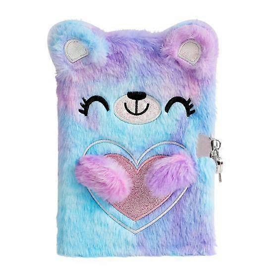 Writing Short Velvet Shell Practical A5 with Lock Teenager Girl Keep Diary Lockable Plush Notebook