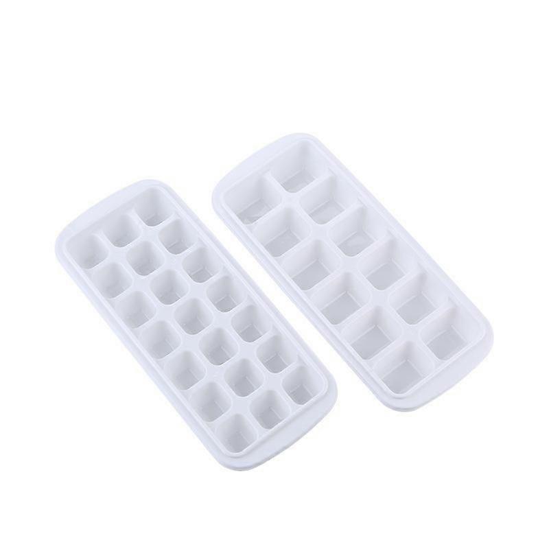 2 pack kitchen silicone ice cube tray mold making tool ice cream maker - white