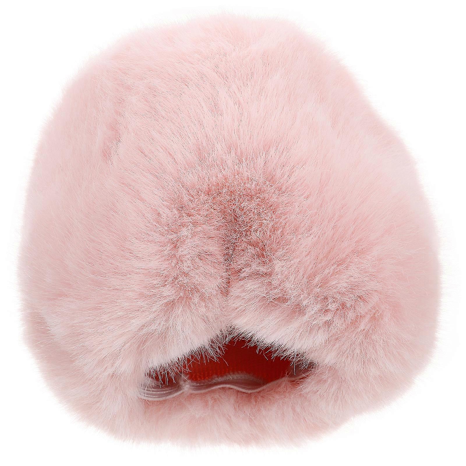 Furry Microphone Windscreen Cover for Noise Reduction – Lightweight Detachable & Washable Mic Protector for Indoor and Outdoor Use – Stylish Pink