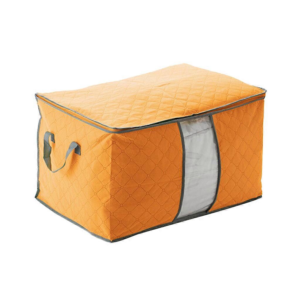 Clothing Storage Bags Foldable Bedding Container Double Zipper Rectangular Thicken