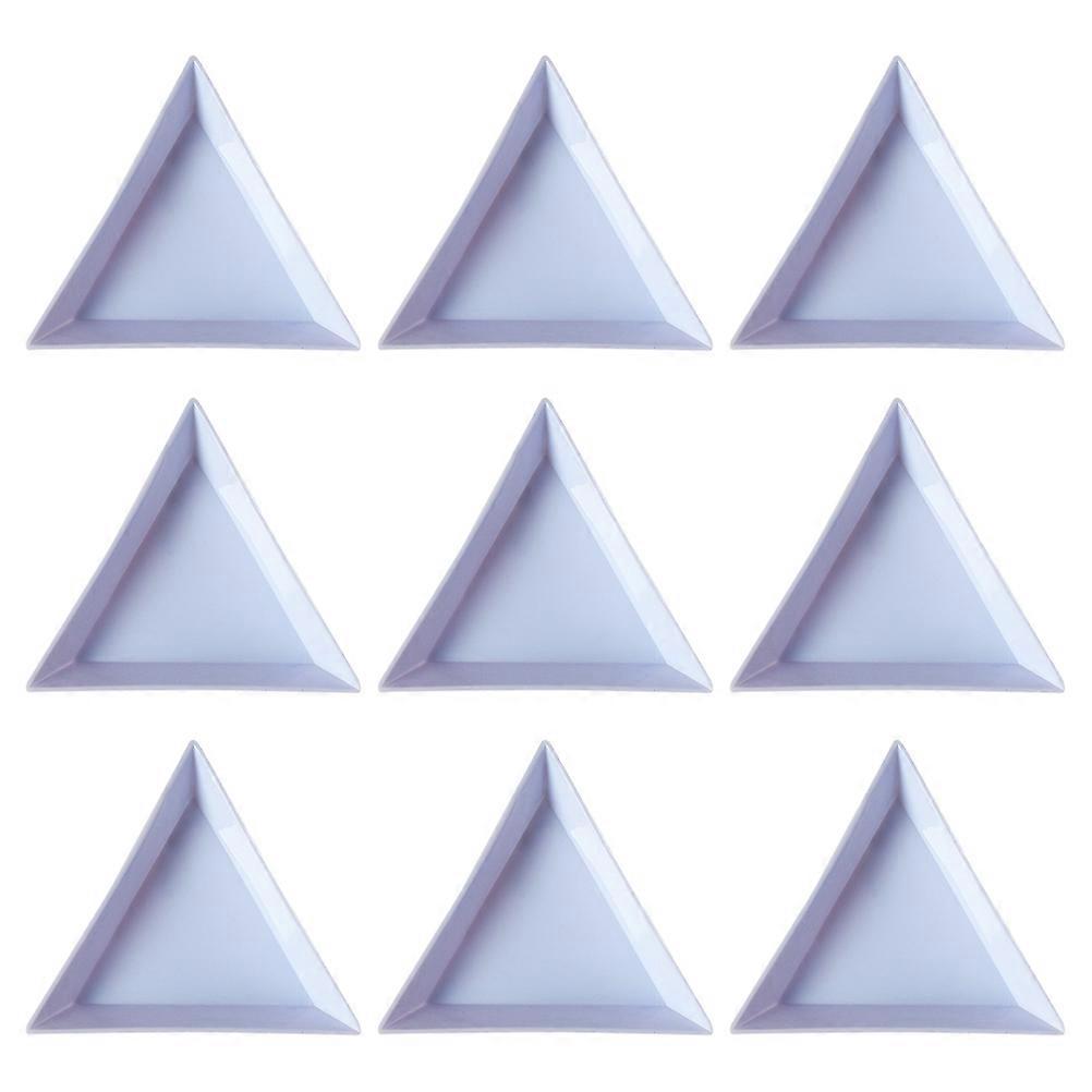 Manicure Trays Triangular Storage Tools for Storage 80Pcs Blue Set