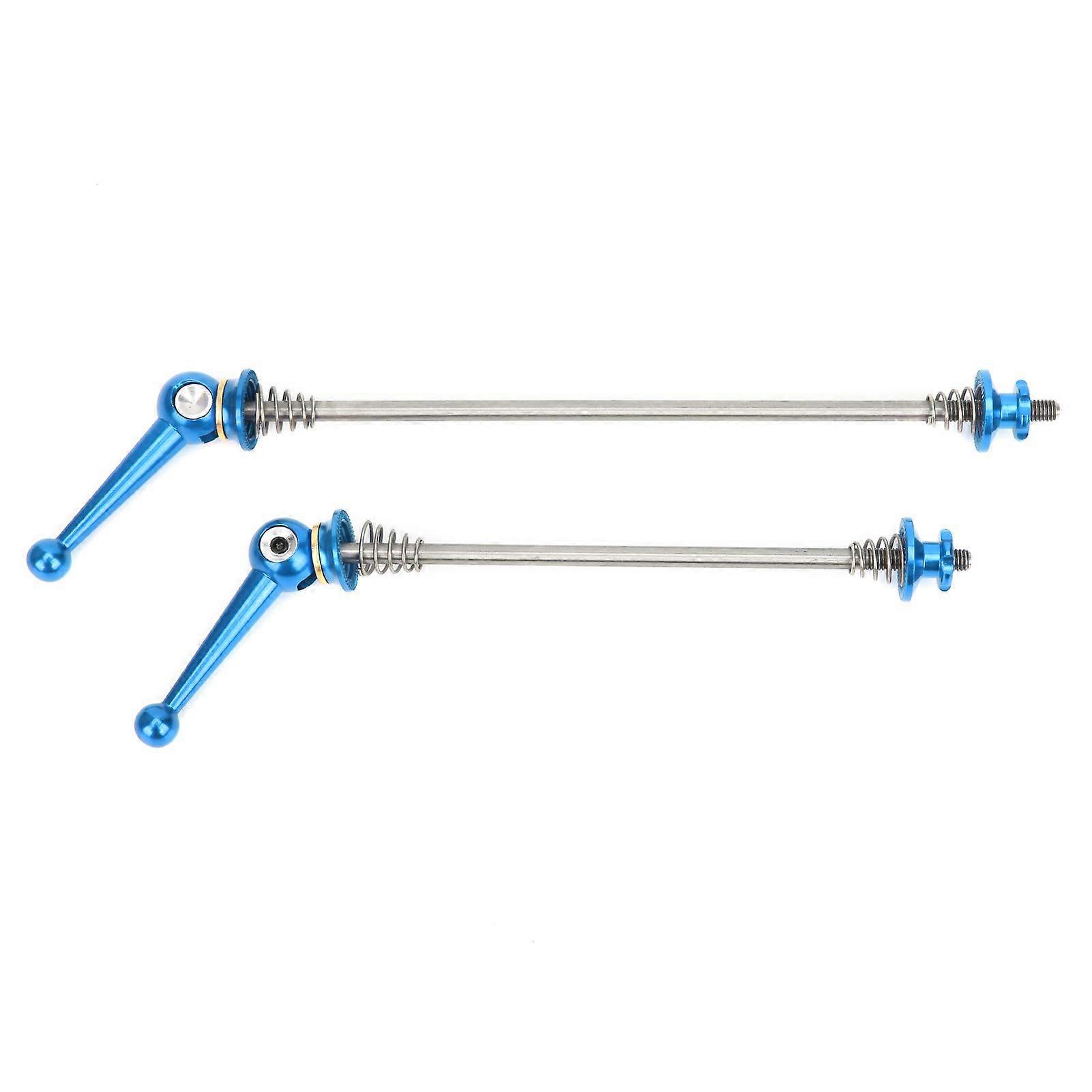 Bicycle Hub Set, Front and Rear Quick Release Skewers, Hollow Axle for Road Bike, Mountain Bike, BMX, Blue