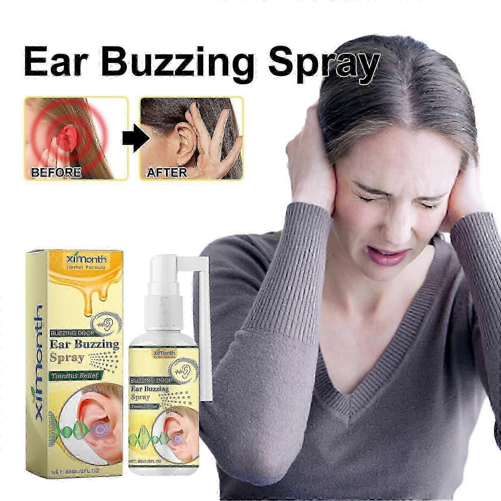 Tinnitus Relief Spray, Ear Buzzing Spray, Tinnitus Relief For Ringing Ears, Effectively Improves Hearing And Relieves Ear Discomfort
