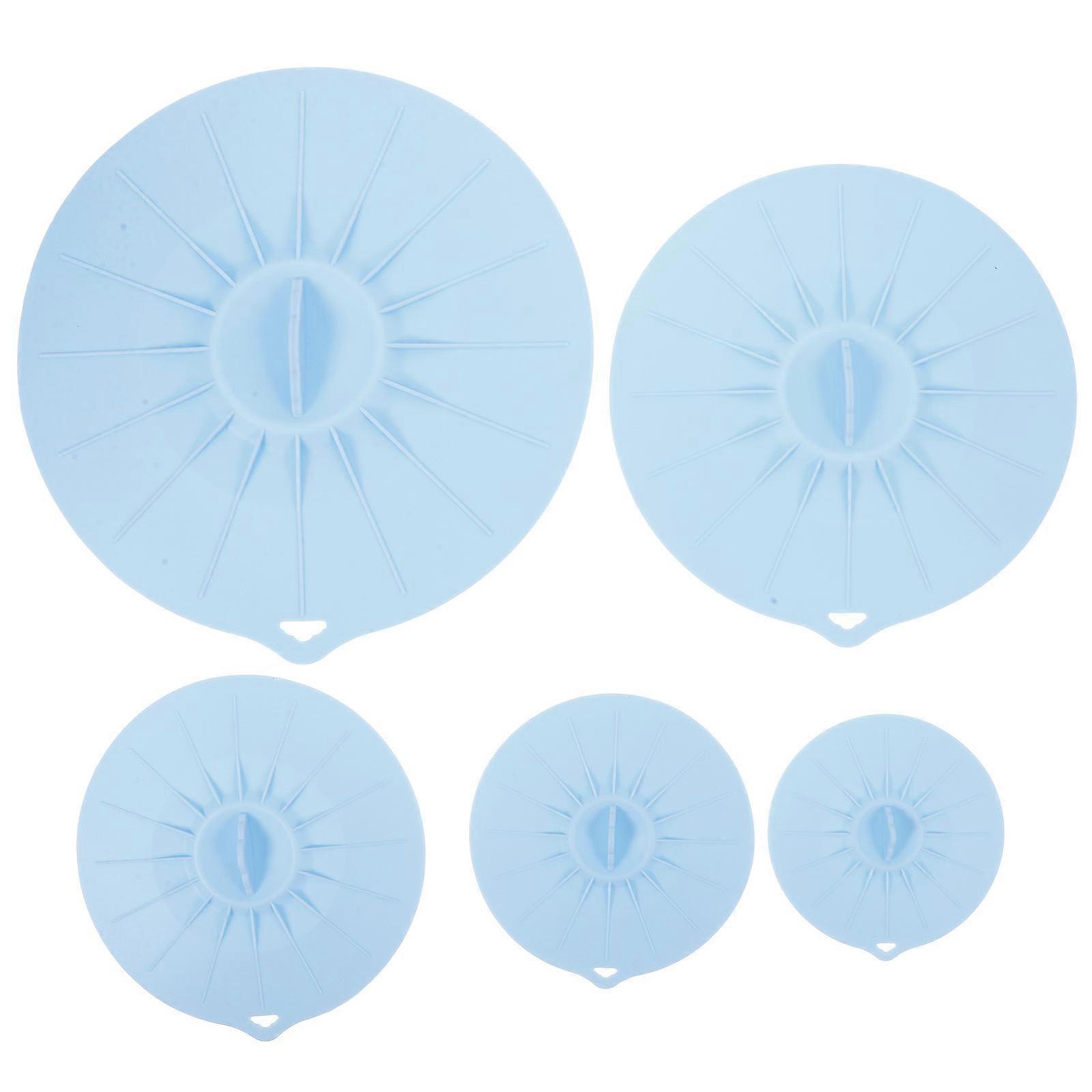Reusable Silicone Pot Covers Set Food Storage Lids for Bowls & Containers, Microwave & Fridge Safe Splatter Protection with Sealed Fit