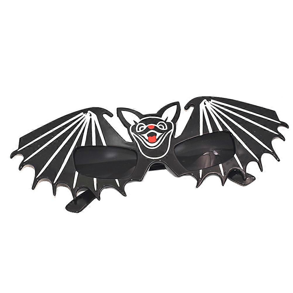 Halloween Creative Glasses Masquerade Party Decoration Prop Bat Shape Black 21.5x4x15cm 1Pack