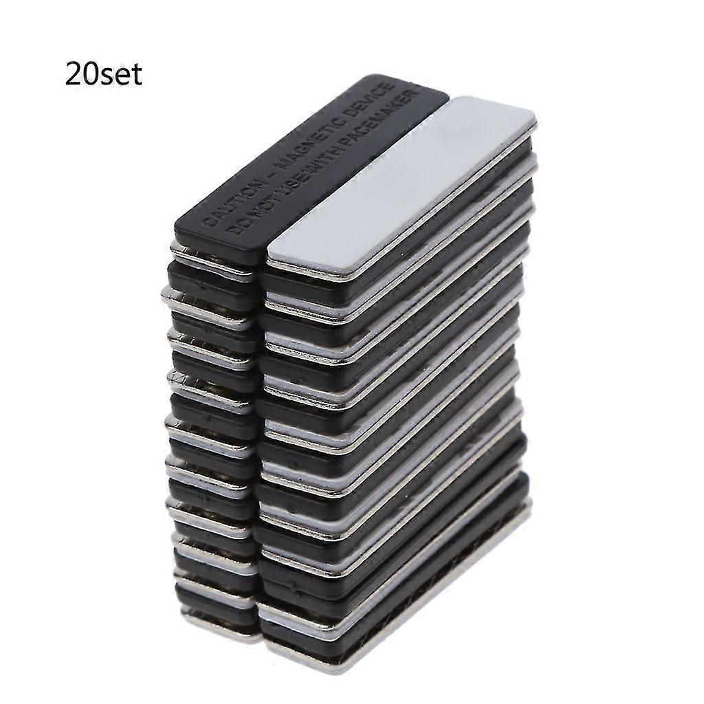 20pieces Name Badges Name Tags Id Holders with Magnetic Backing Attachment