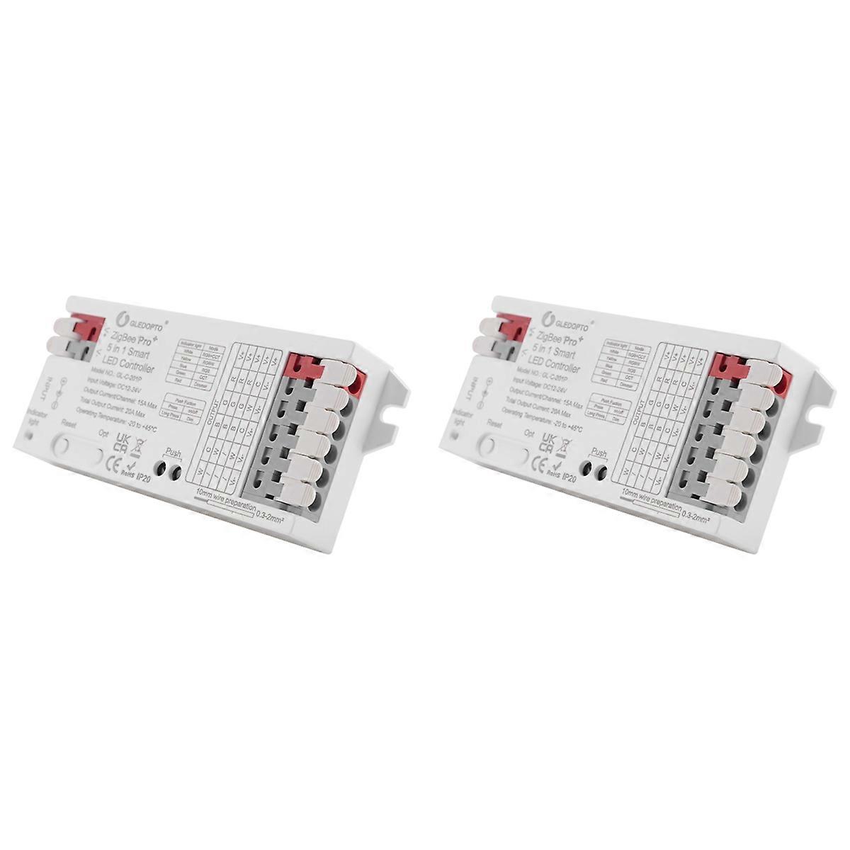  ZigBee 3.0 LED Controller 5In1 Dimmer 12V 24V 20A RGB/RGBW