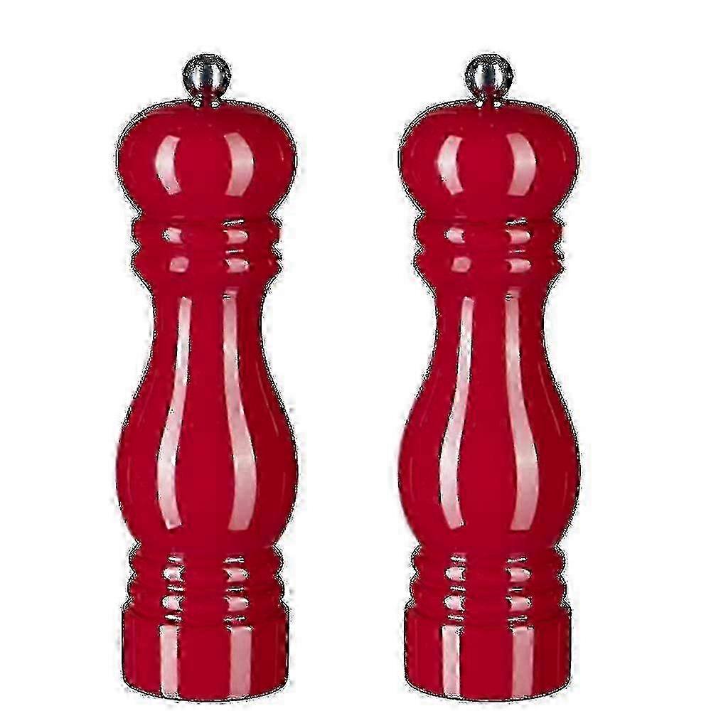 Manual Pepper Mills Set With Adjustable Coarseness, Refillable Spice Grinder