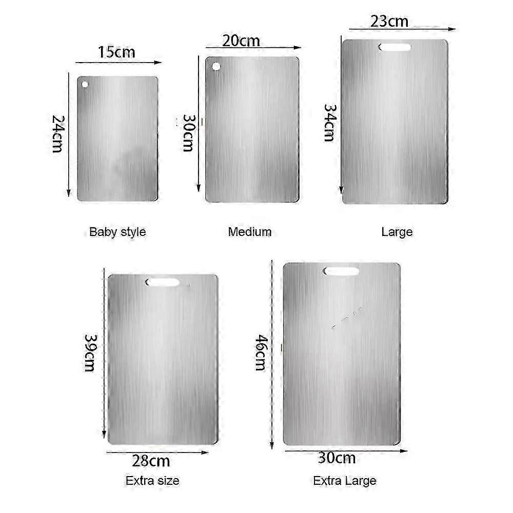 سميكة الفولاذ المقاوم للصدأ قطع المجلس المضادة للبكتيريا والعفن واقية من المنزلية قطع المجلس المطبخ العجن العجين المجلس