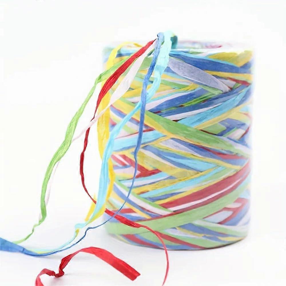 262 Feet Colored Paper Twine Roll, 6 Assorted Colors for Gift Wrapping and DIY Craft Projects - A004