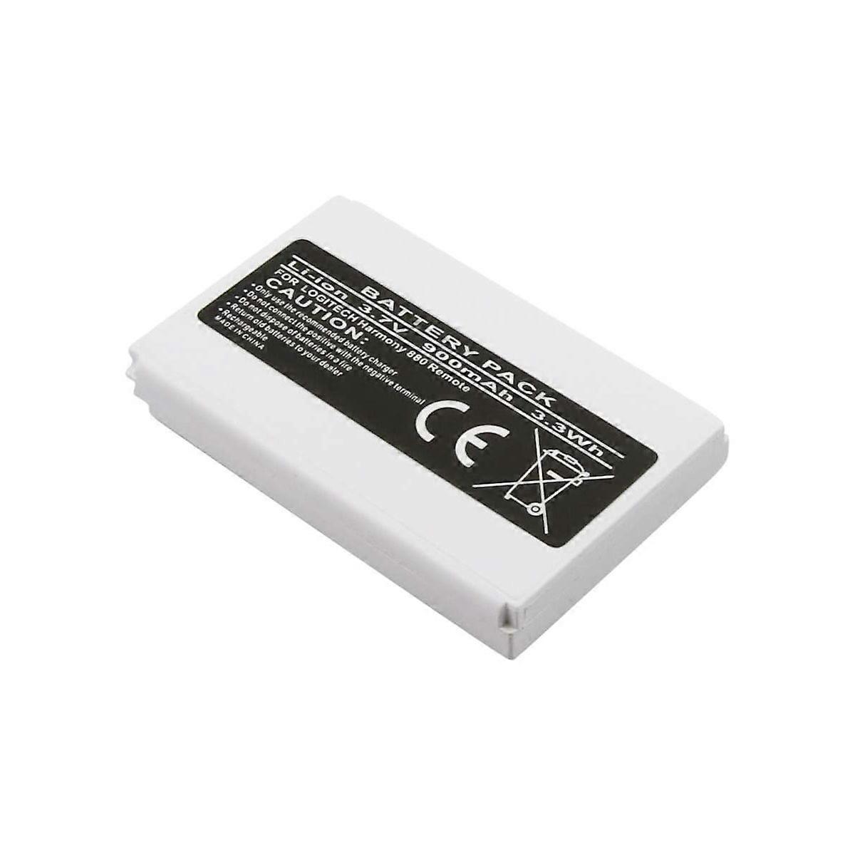 3.7V 900mAh battery for remote control Logitech Harmony 880 Pro Li-ion, White