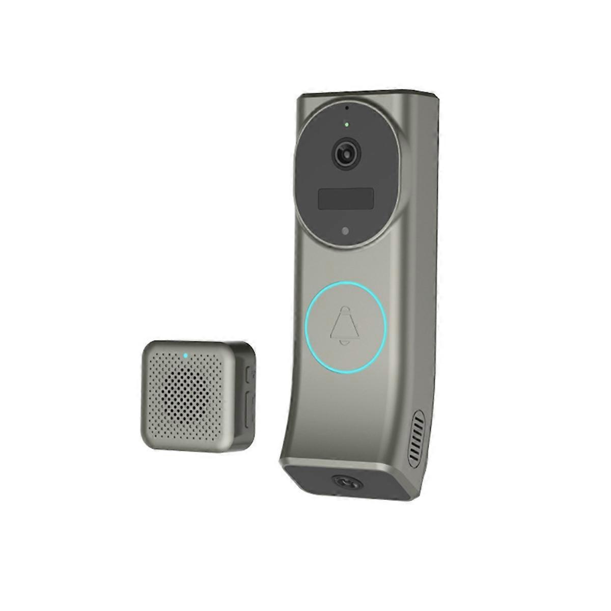 2MP 1080P Dual Lens Wireless WIFI IP Doorbell Video Door Phone Intercom Visual Door Viewer Camera P