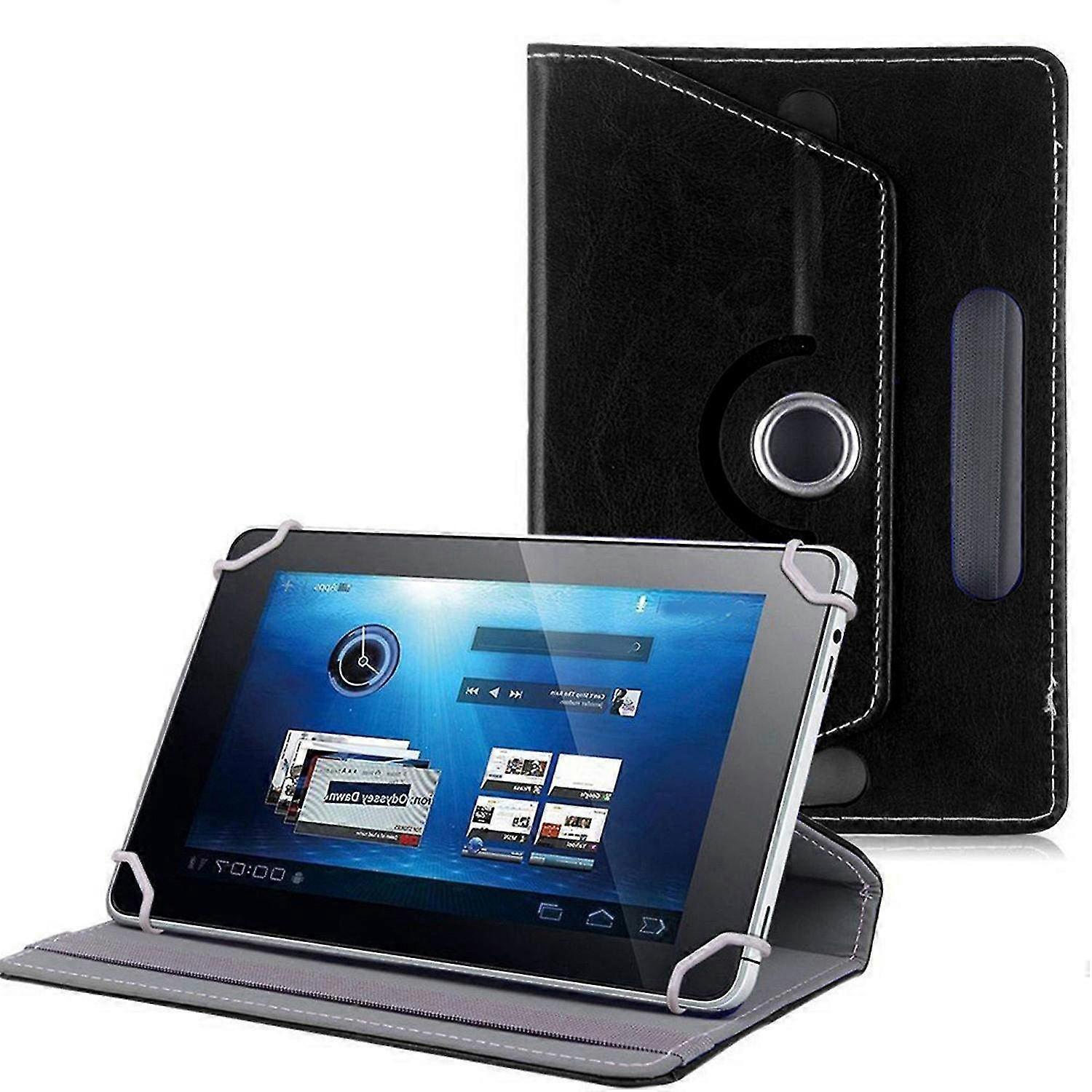 360 Degree Rotating Stand Universal Faux Leather Tablet PC Case Cover with Holder for Multiple Devices - BoSaiD
