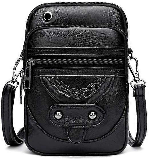 Retro shoulder bag black T114