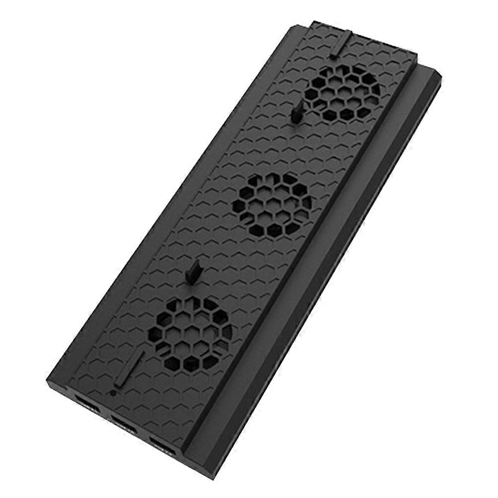 Game Console Cooling Fan with Temperature Bracket and Triple USB Hub for Efficient Gamer Use