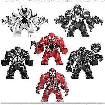 Set di action figure Venom - Statue di blocchi da costruzione da 6 pezzi per collezionisti