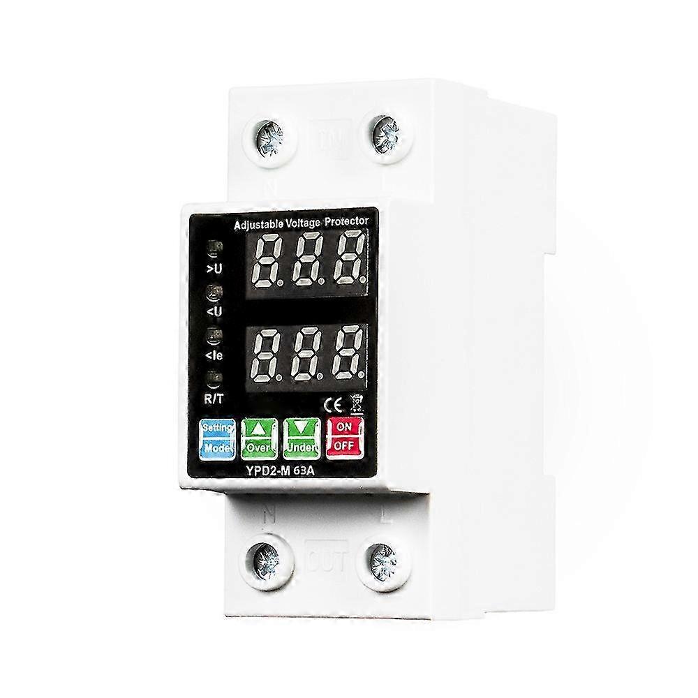 Dual Displays Self-reset Protector Overvoltage Undervoltage Current Adjustable Circuit Breaker Automatic Reclosure Switch