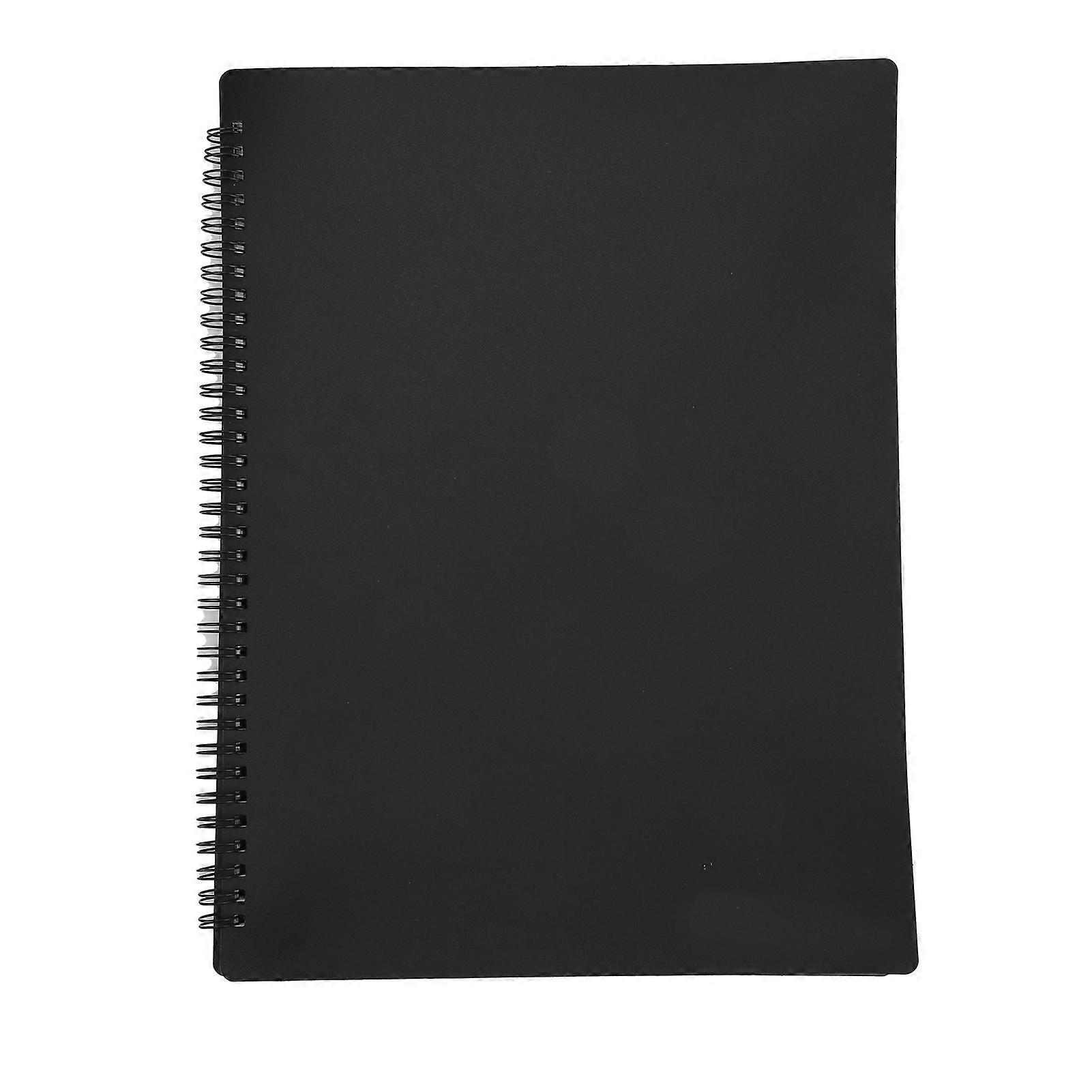 Music Folder 4 Pages 180° Open Expand Spiral Binding A4 Plastic 40 Pockets Stand Accessories