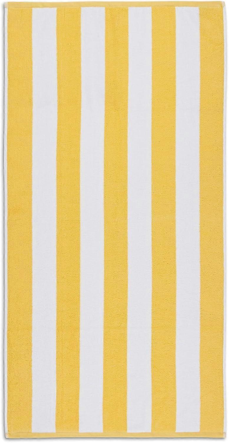2-pack Large Striped Beach Towels Absorbent cotton, super soft