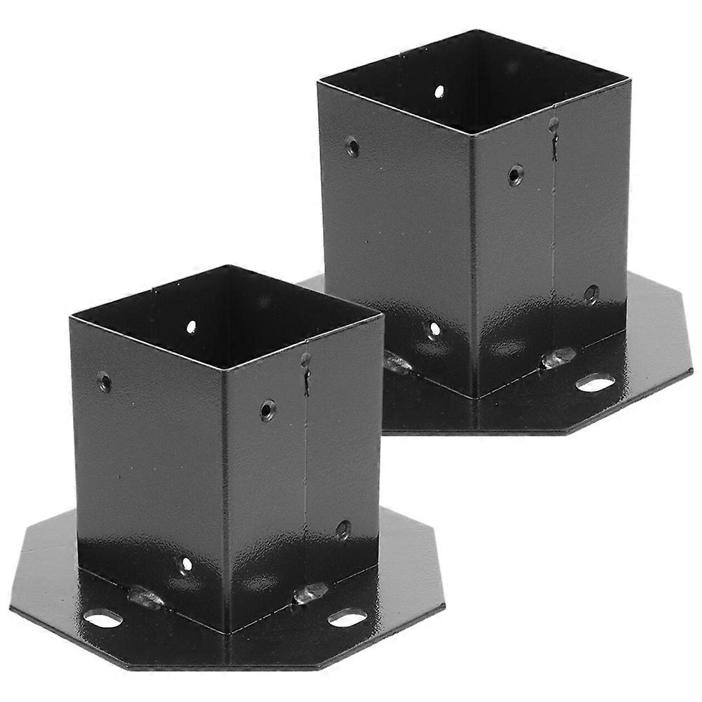 Metal Post Base Bracket Prevent Deformation for Balcony 2Pcs