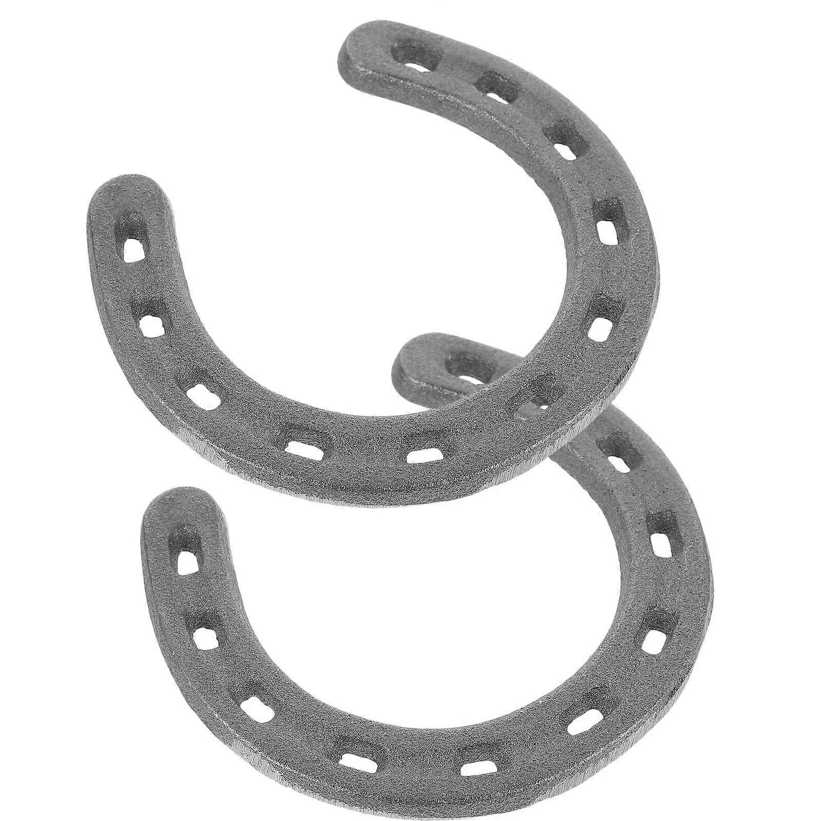 Vintage Iron Horseshoe Wall Art – Retro Metal Decoration for Home, Living Room, Balcony, and Garden – 2pcs Set