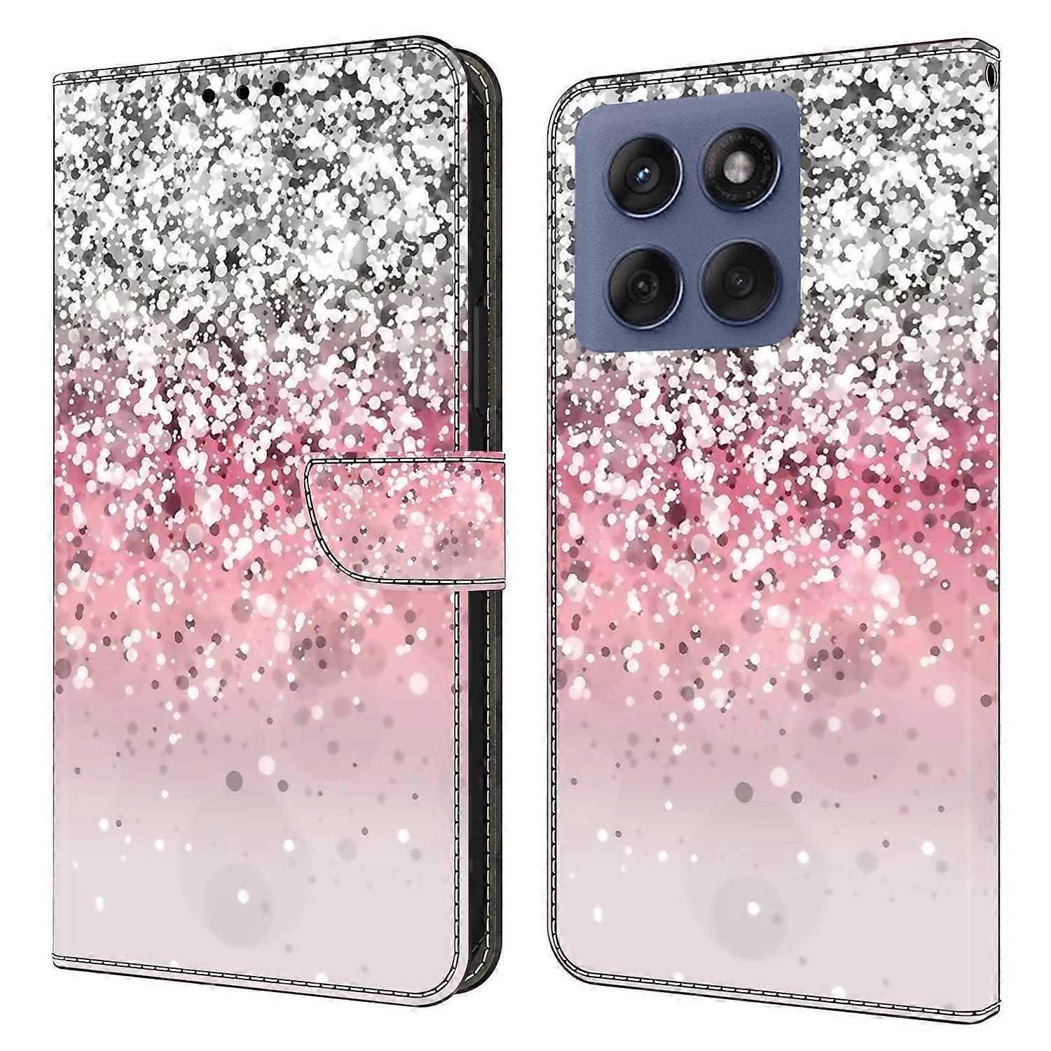 For Motorola Edge 60 Pro 5G Case Magnetic Clasp 3D Pattern Leather Wallet Phone Cover