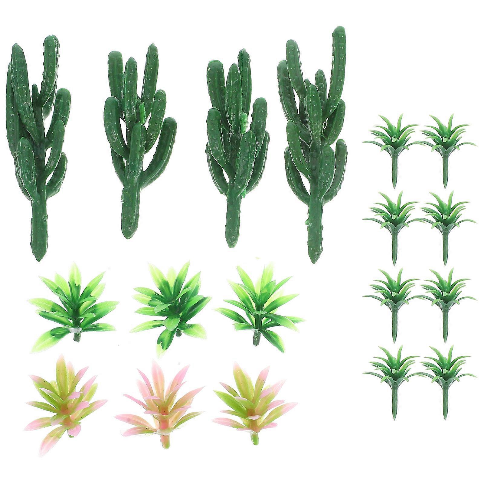 Diorama Miniature Trees Diorama Enhancement DIY Material Tree Shape Plastic 6.50X2.00X2.00CM 18Pcs