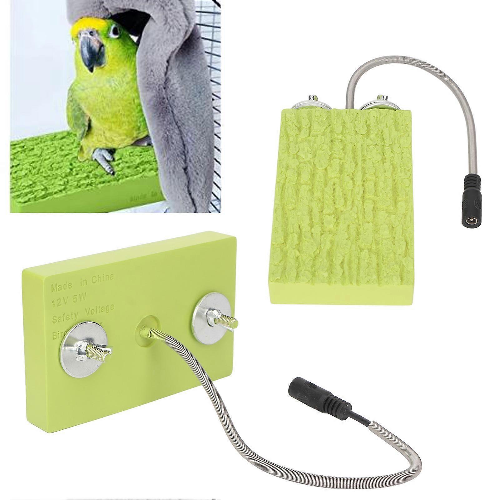 加熱バードパーチプラットフォーム恒温加熱12V 5W小型ペットウォームスタンドボードオウムハムスター用110-240V EUプラグ