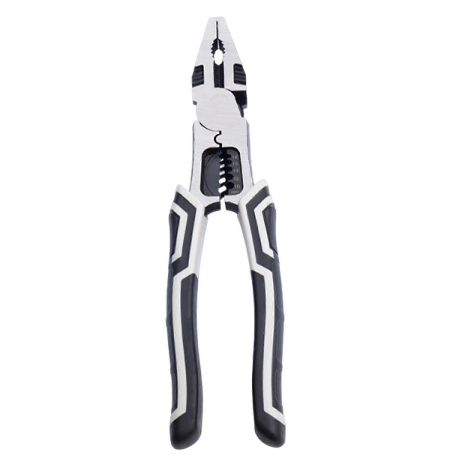 Lineman pliers, sidecutting pliers, 9inch multifunctional steel cable crimper