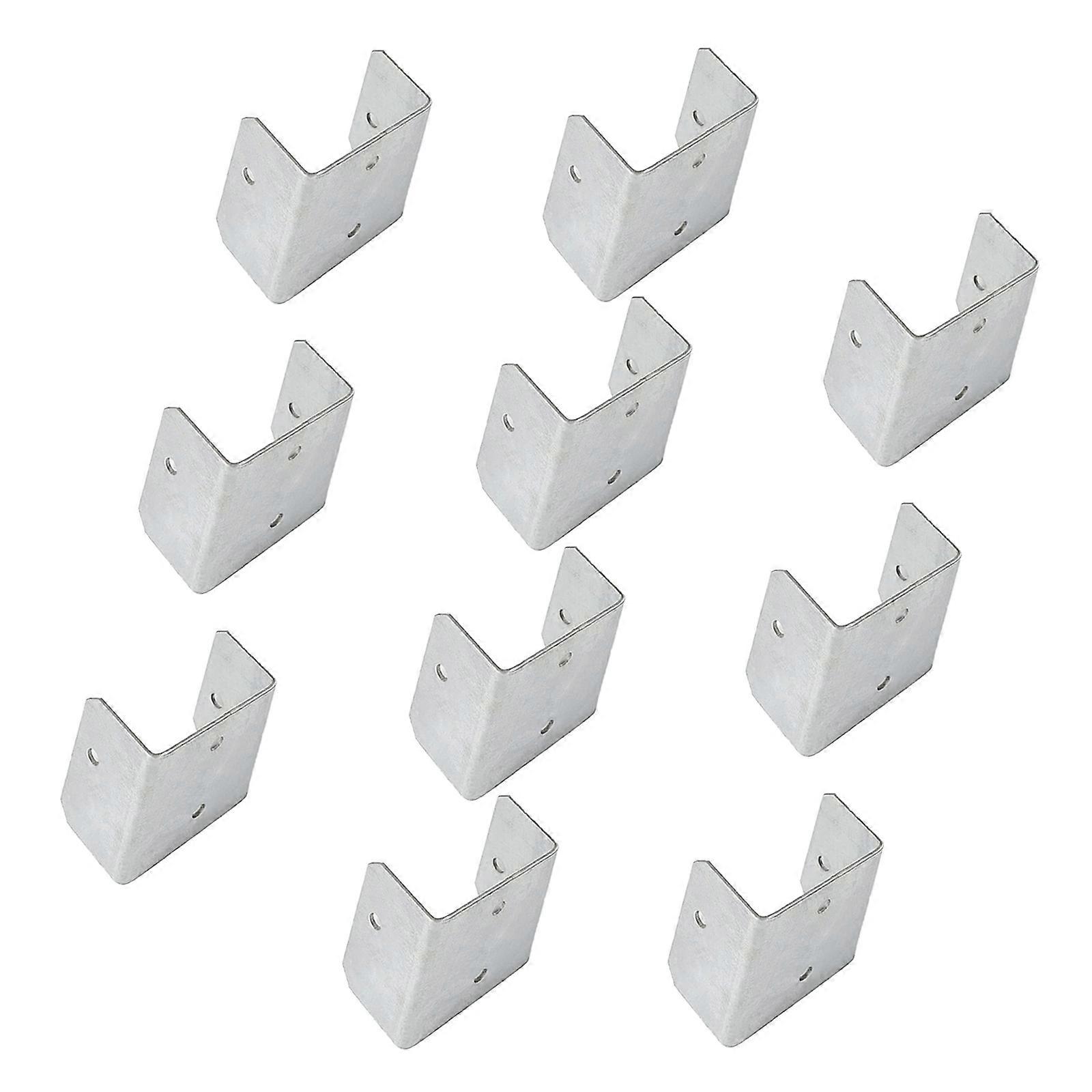 10pcs multiple  Size Galvanized Fence Panel Clip  Heavy Duty Rust Resistant Metal Fastening Hardware for enhances  Security  50mm