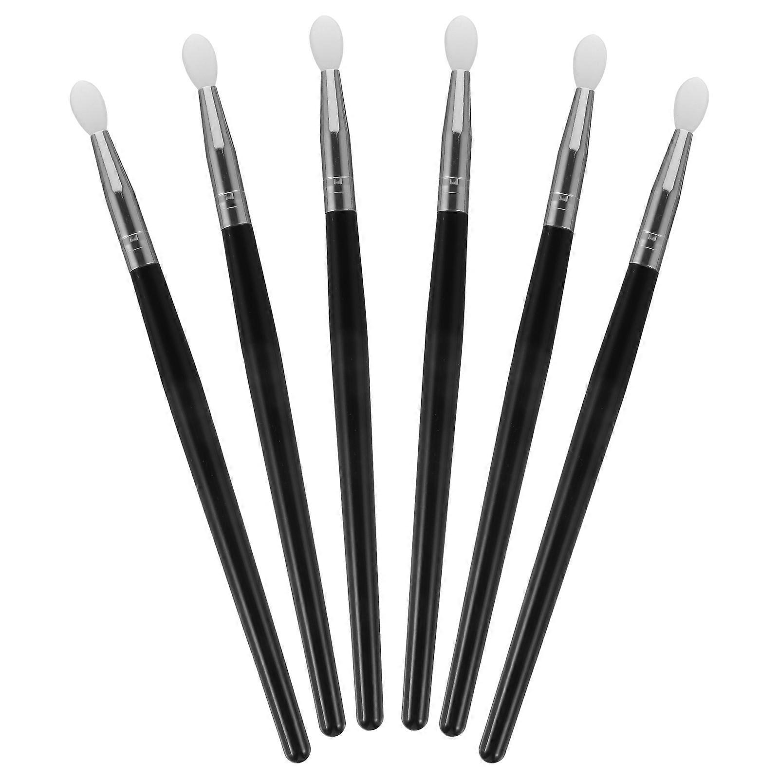 6pcs Silicone Facial Mask Lip Applicators, Professional Makeup Brush for Eyeshadow & Lipstick, Reusable & Easy to Clean, Ideal for Home and Travel Use