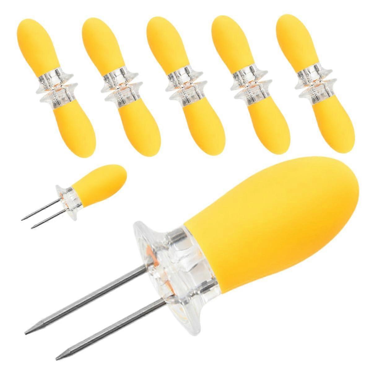 Corn Forks Stainless Steel Corn Holders Peeler Fork for Grill BBQ Skewers