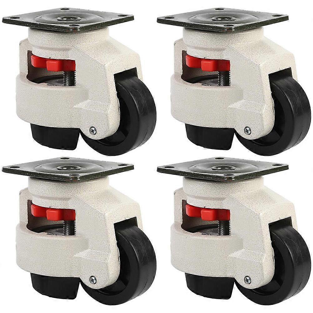 Adjustable Swivel Casters 4Pcs Non-Slip Heavy Duty Casters For Moving Heavy Objects 7.5x5.8cm Assorted Color Vibration Resistance