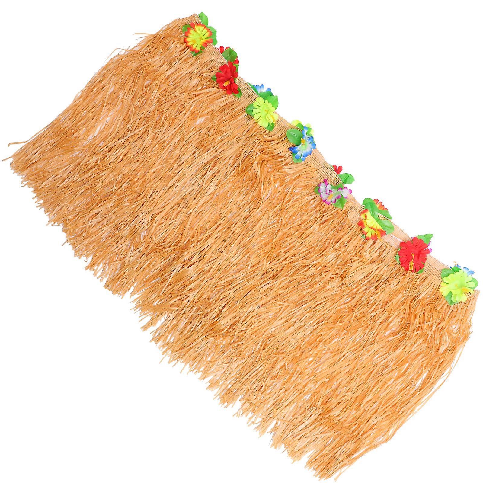 Yellow Tassel Table Skirt for Decor Cloth Material Lightweight and Easy to Use 70 Inches