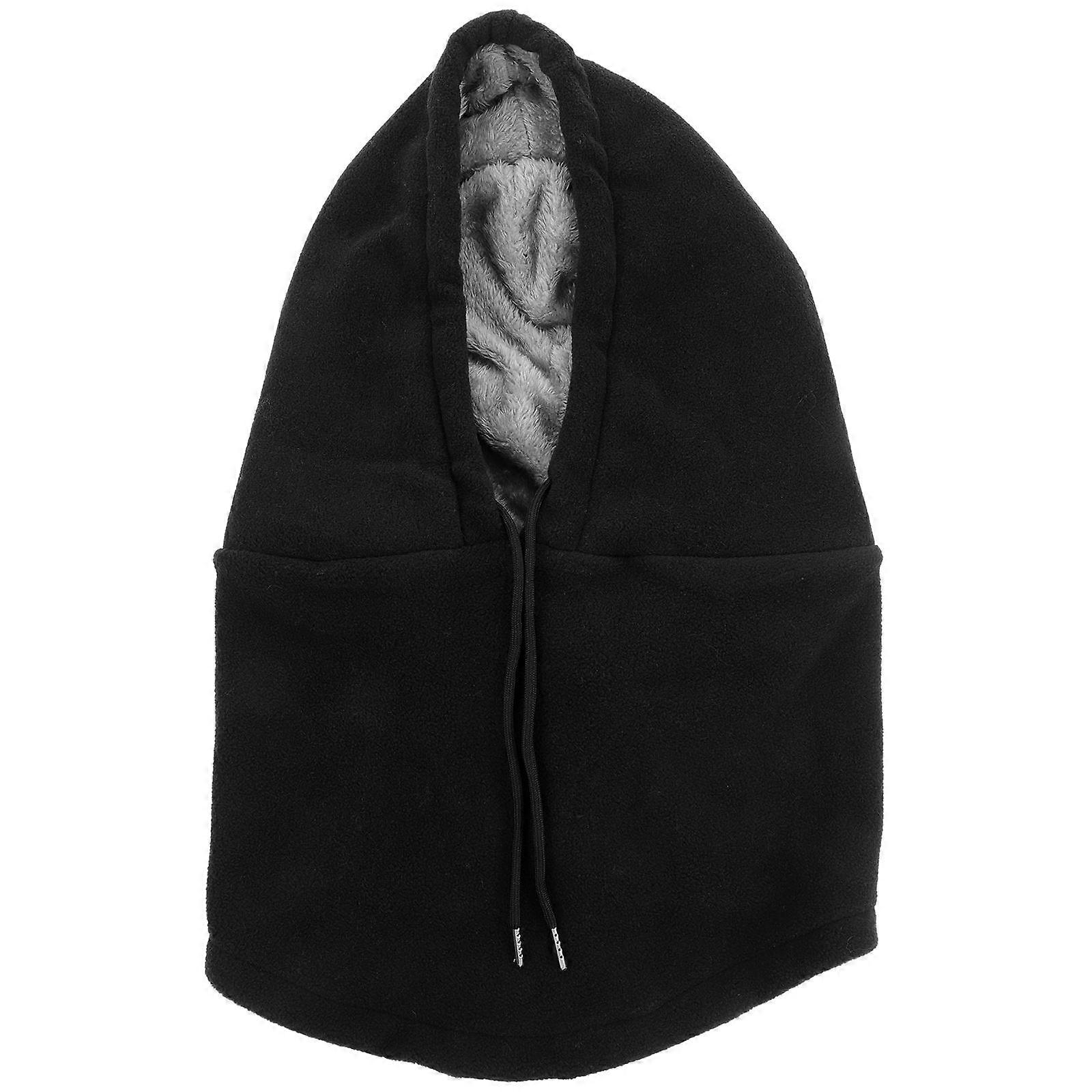 Warm AntiCold Facial Mask for Bike Use Practical Cover Made of Fleece Black