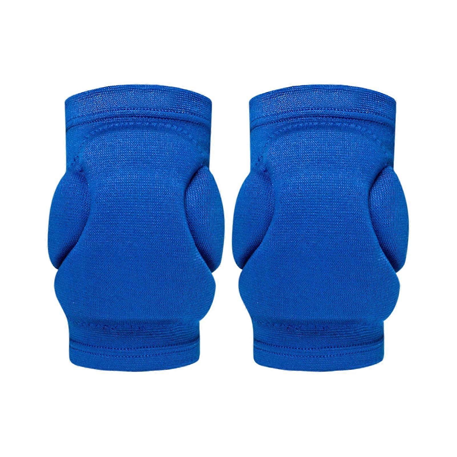 High-Density Polyurethane Knee Pads, Cushioned Support, Breathable Stretchable, King Blue, Size L, for Running and Cycling