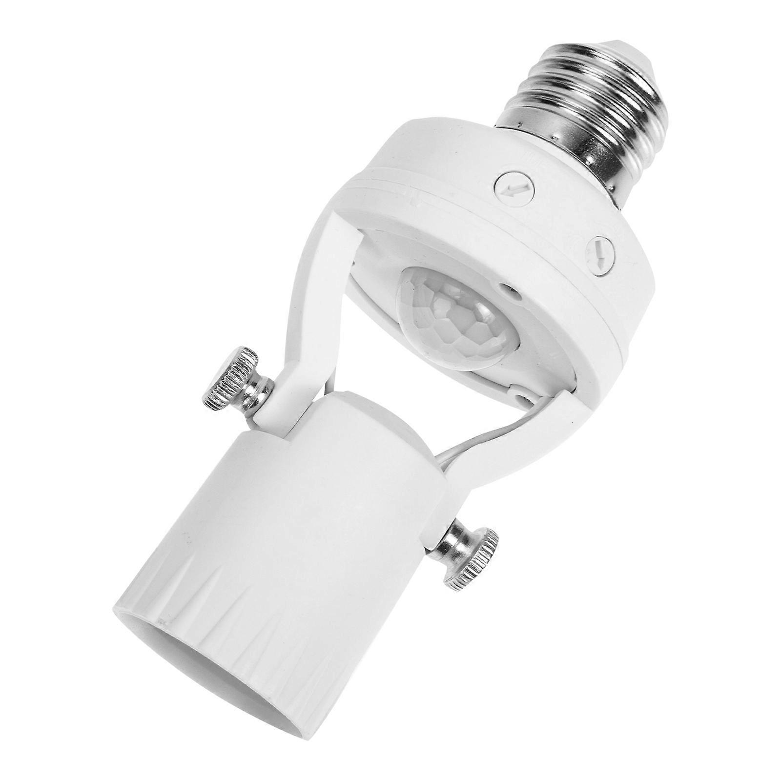 E27 Sensor Lamp Holder For General Users Adjustable Design With Human Infrared Sensor 1Set