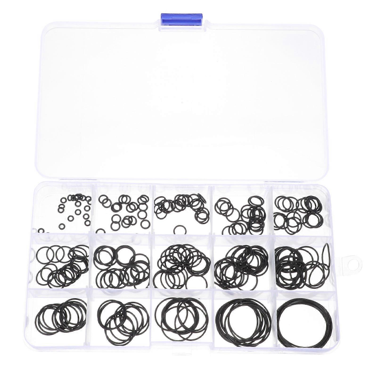 200pcs Silicone Round Rubber Rings for Faucet, Pressure Washer & Oil Resistant Gasket Sealing for Plumbing & Industrial Applications