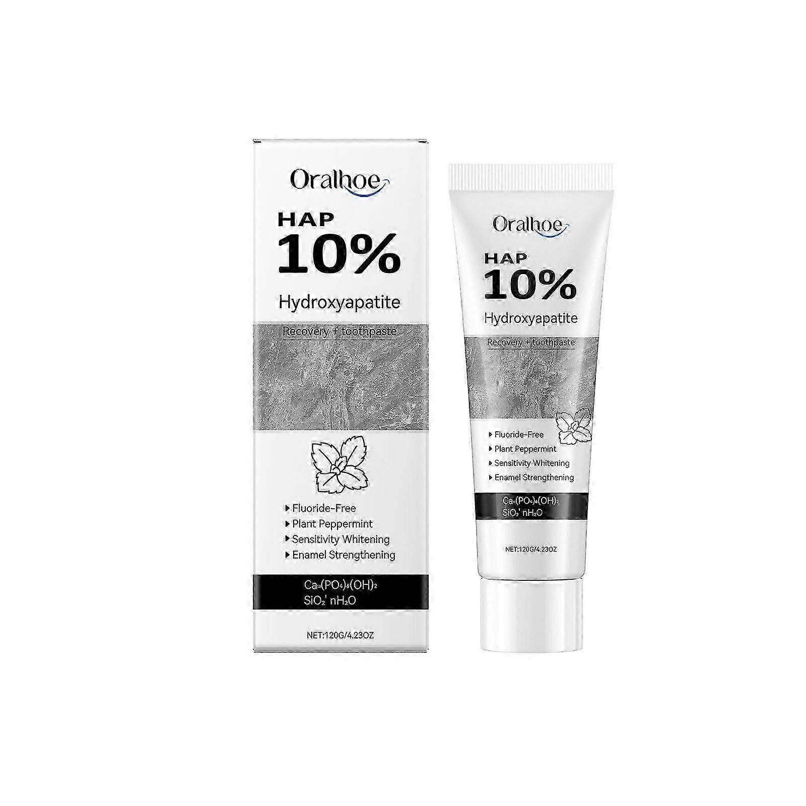 ハイドロキシアパタイト歯磨き粉、10%ハイドロキシアパタイトホワイトニング歯磨き粉フッ化物フリーミントフレーバー