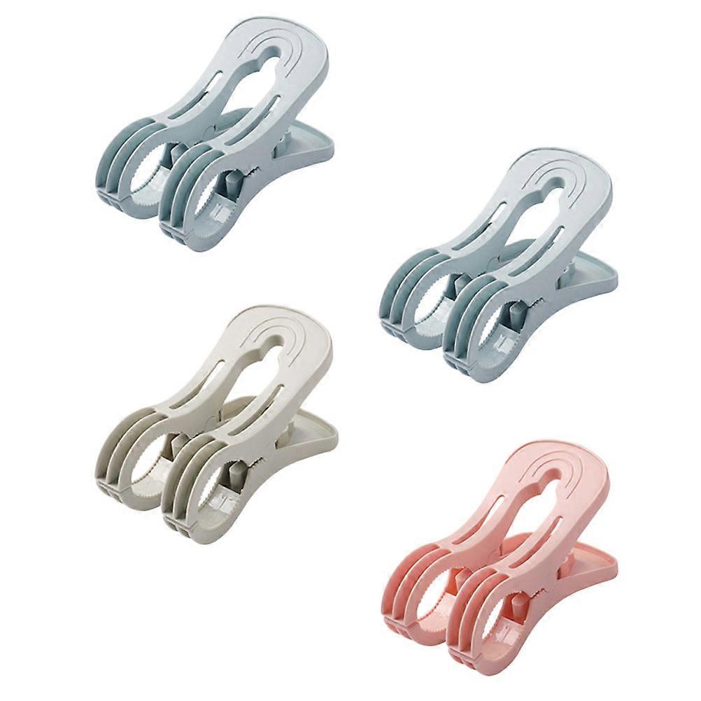 Quilt Clips 4Pcs Clothespins For All Seasons Clothes Drying With Moisture-proof Feature In Random Color