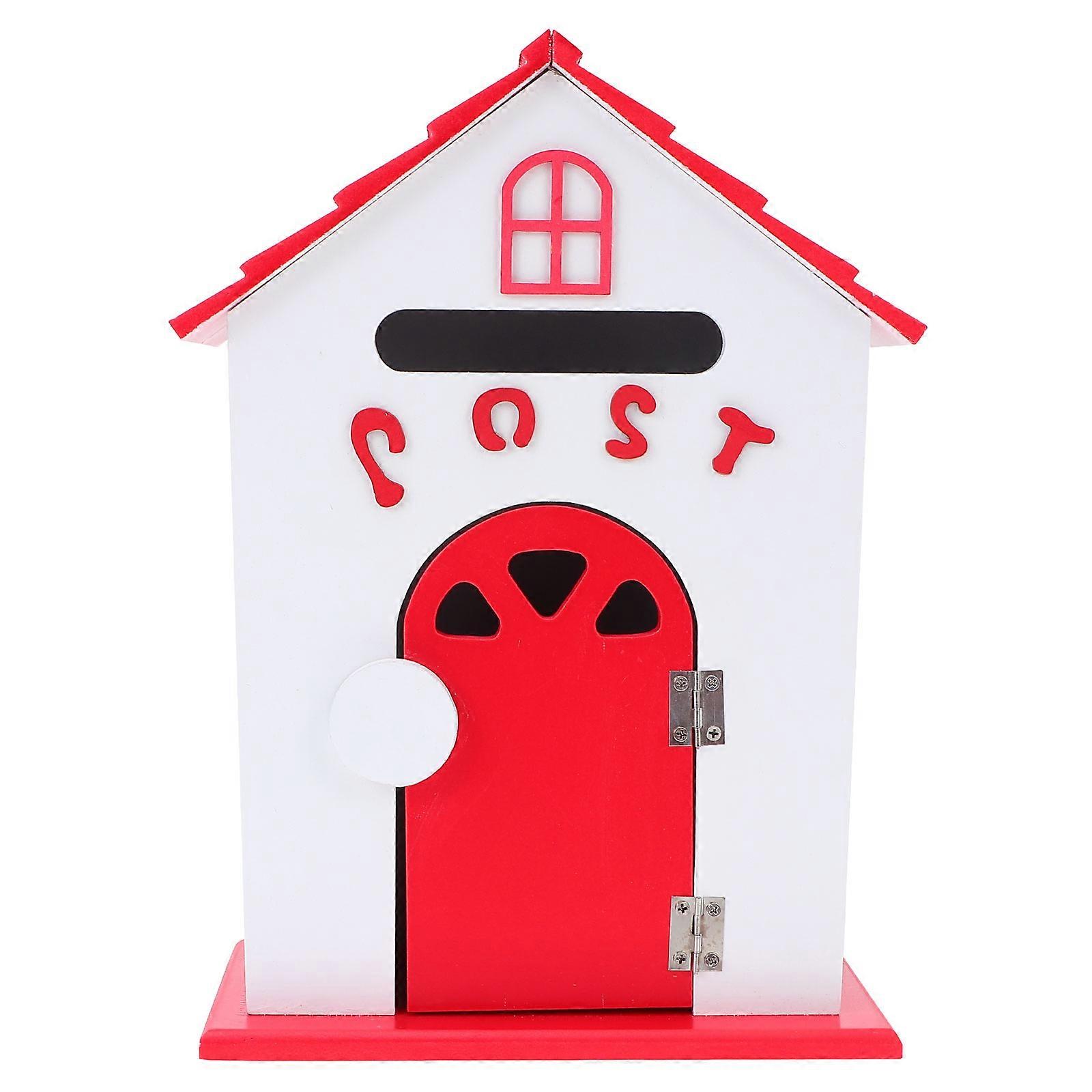 Letter Box Wall Mounted Mail Collection Home Use Red 12.58x9.24x4.72in 1Pack