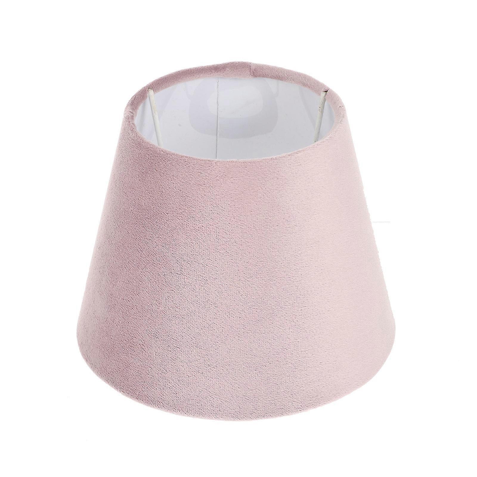 Lamp Shades Velvet Small Drum Shape Hotel Decor Sturdy Iron Bracket 17X17X13CM 1Pcs