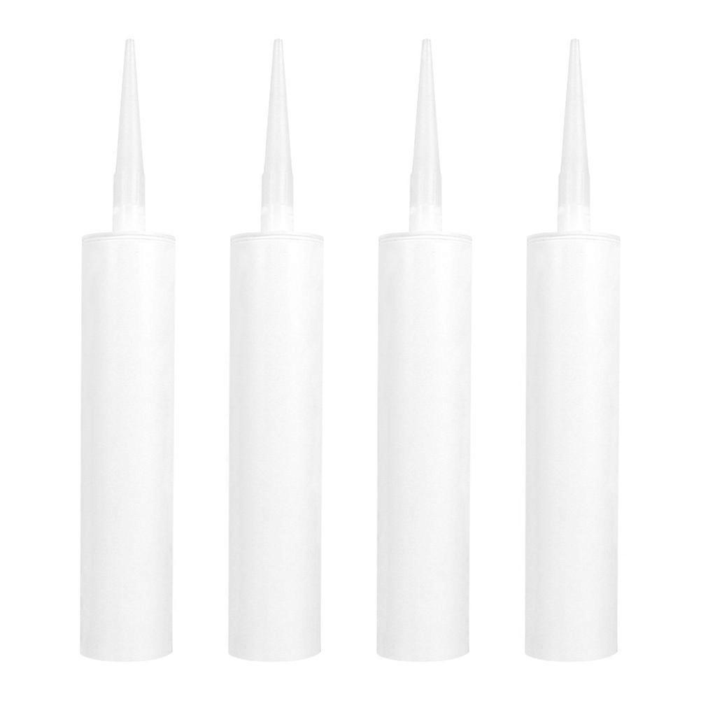 4pcs Refillable Caulk Tubes Portable Sealant Bottles for Epoxy, Grout, Cracks, and Leaks Durable and Easy to Use