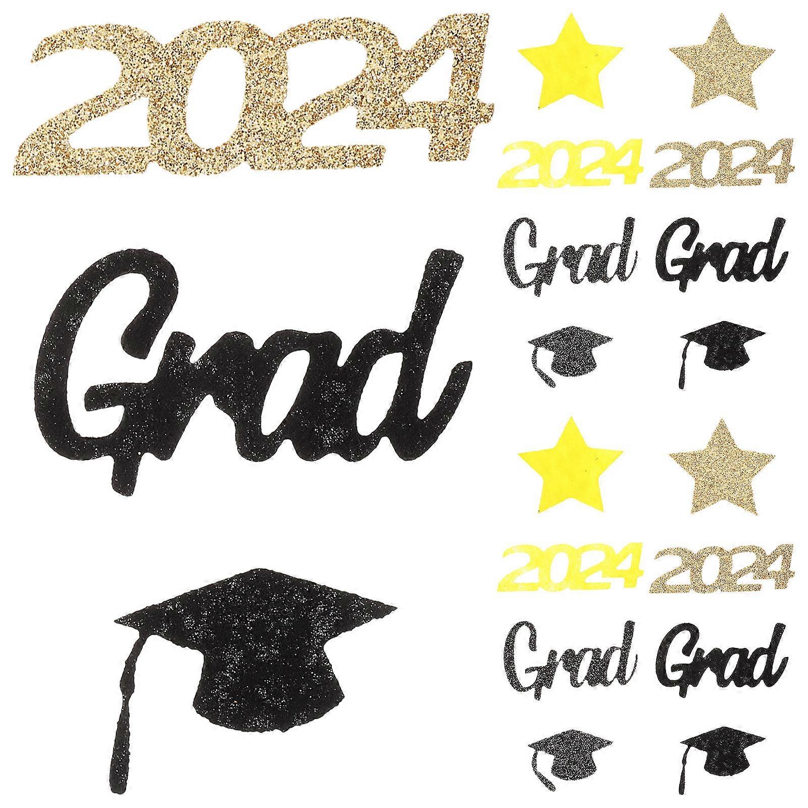 Graduation Confetti for Decoration Made from Non Woven Fabric Assorted Scene Layout