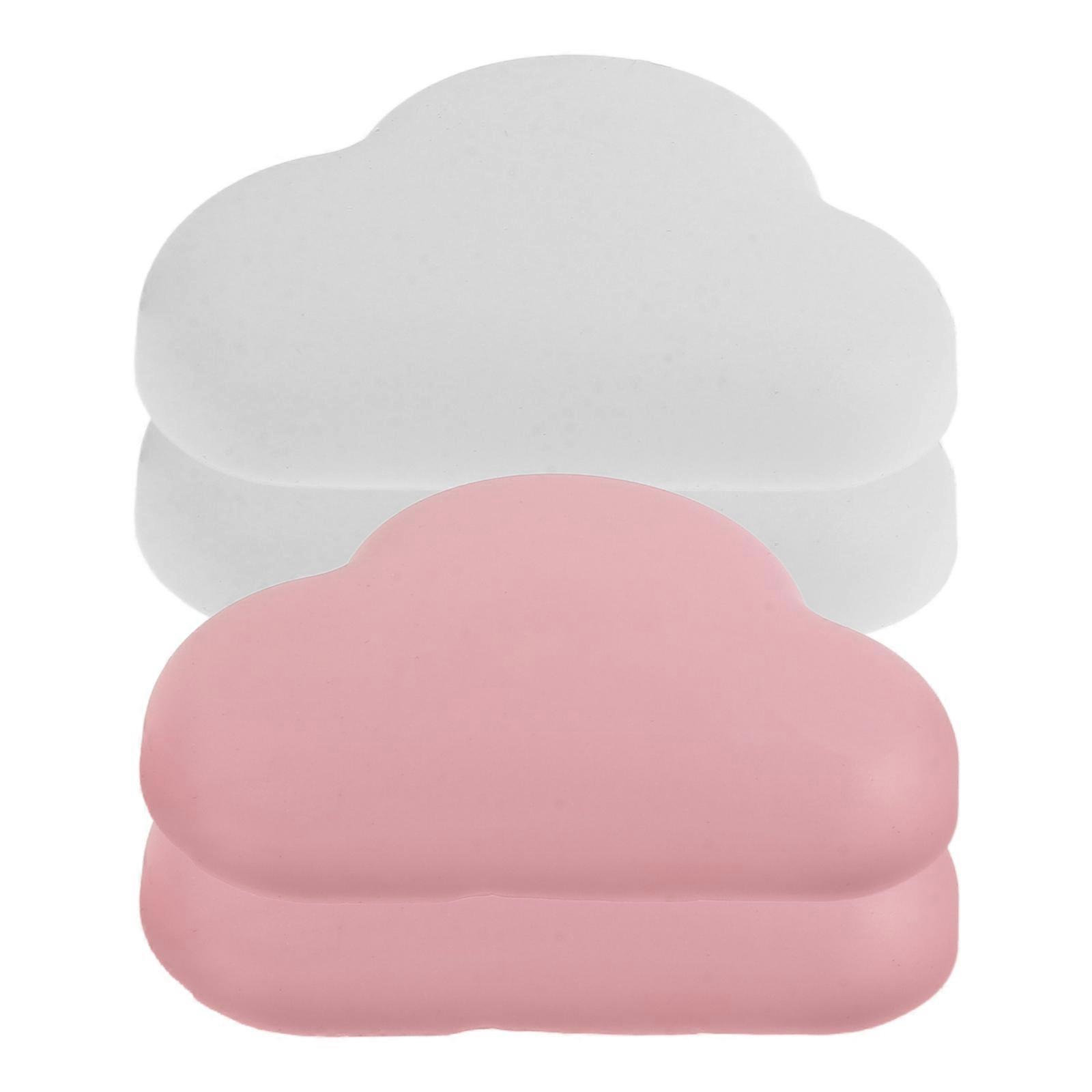 Door Stopper Bumper Protector 4Pcs Self Adhesive Wall Protector for Home Use Heart Shaped Design Reduces Noise Prevents Bumping